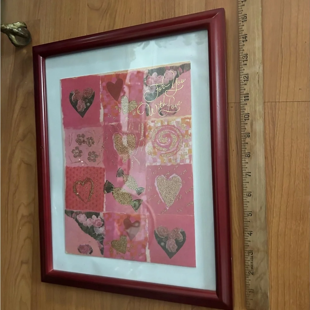 Large Framed Valentines Picture
